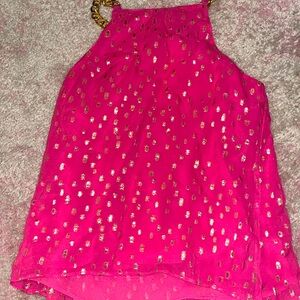 Lilly Pulitzer pink glitter top